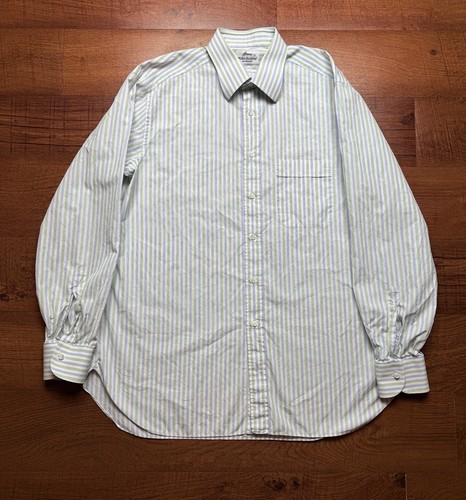 Brioni Dress Shirt - Mens 42 - 16 1/2 Striped Long Sleeve 100% Cotton Italy - Picture 2 of 10