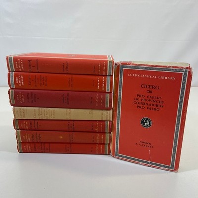 Cicero Loeb Classical Library 8 Volume Lot Harvard Heinemann Vintage Philosophy