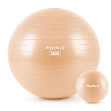 Exercise Ball Set for Pilates, Yoga, Workout, Physical Therapy, Birthing Preg...