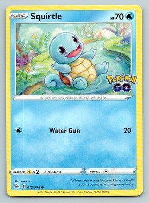 Pokemon Squirtle Pokemon GO PGO C 015/078 NM