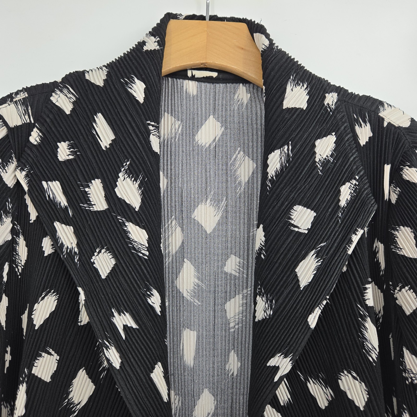 Vanite Couture Duster Jacket One Size Pleated Bla… - image 5