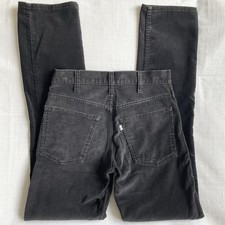 Vintage 80s Levi  s 519 Corduroy Pants Charcoal USA Mens 30x33 Straight Talon