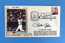 Pete Rose - Hitting Streak 44 Straight SIgned Historic First Day Cover 7.31.78