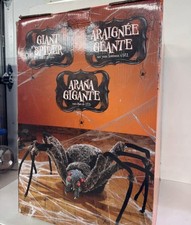 Giant 4.5ft Halloween Spider Decor Prop LED Light Up Eyes 2015 Rare Huge Costco