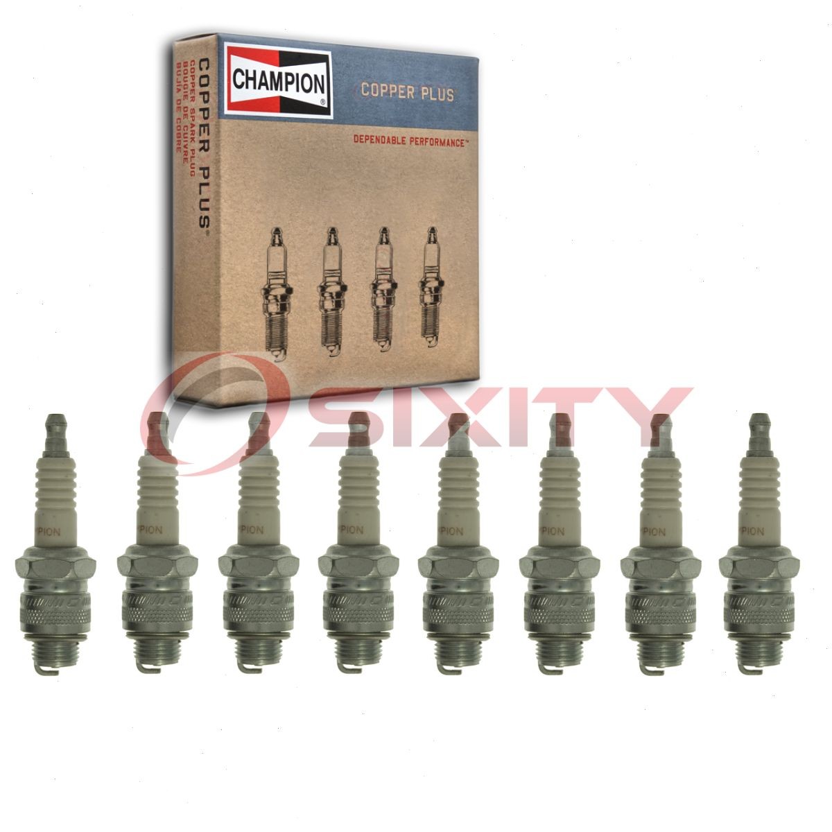 8 pc Champion Copper Plus Spark Plugs for 1941-1948 Oldsmobile Series 68 dx