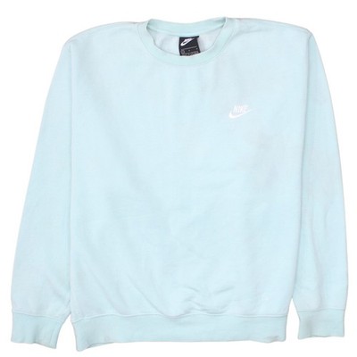 Nike Pullover Sweatshirt Damen Blau Baumwollmischung L