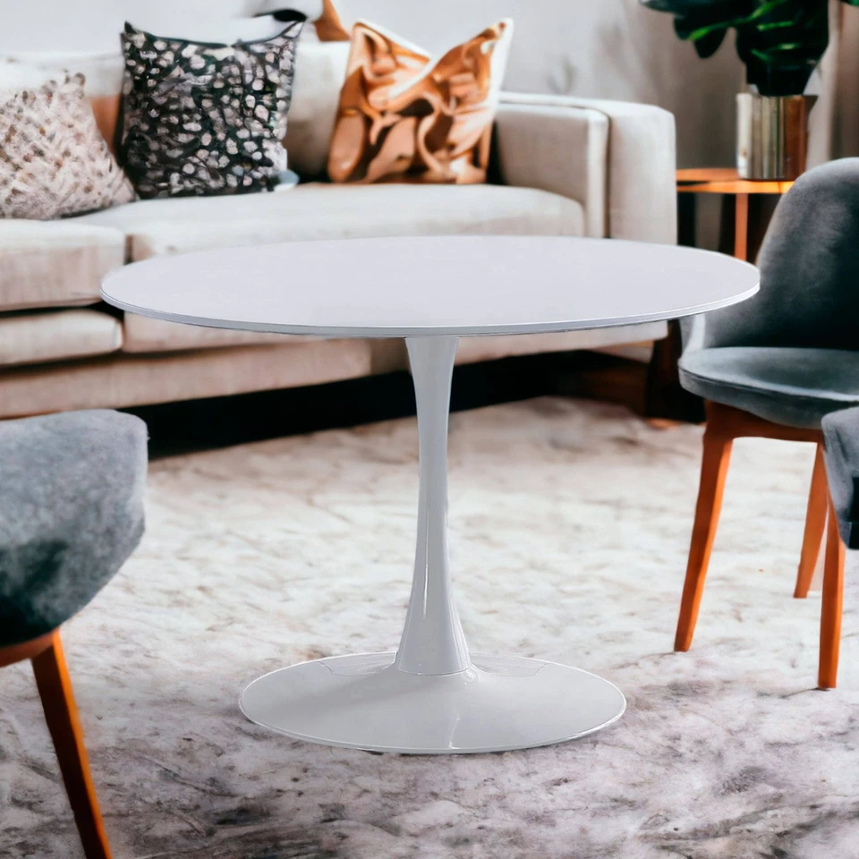 Mesa Redonda Salón Melamina Metal - Imagen 4 de 4