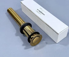 Signature Hardware 439788 Pop-Up Drain Assembly w/ Overflow - Brushed Gold