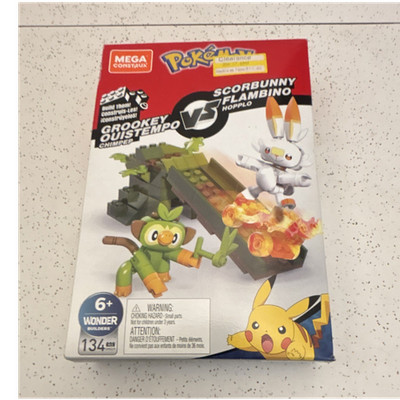 MEGA Construx Pokémon Grookey vs Scorbunny Building Set 134 Pieces 2590M2 6+