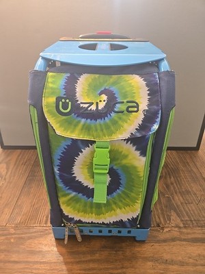 Zuca Tie Dye Blue Green Frame Bag Hockey/Figure Skate Bag Roller