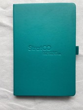 Green Hardcover StratCo Notebook Elastic Band Pen Holder Bookmark Ruled