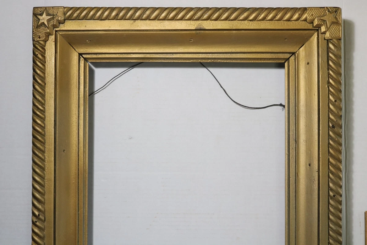 Gold Pre - 1800 Time Period Manufactured Antique Antique Mirrors