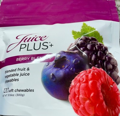 Juice Plus 120 Soft Chewables Gummies Berry Blend New Sealed - Best By 9/26