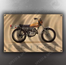 VINTAGE YAMAHA CT3 MOTORCYCLE BANNER