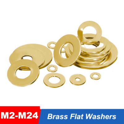 Messing Unterlegscheiben Form A  M2 M3 M4 M5 M6 M8 M10 M12 M14 M16 M18 M20 M22