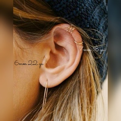 Anello Septum Oro Ventaglio Con Zirconi - Piercing Gioielleria - Foto 4