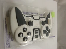 Fits Iphone 6 , 7 & 8  phone case rubber oversized game controller theme blk whi