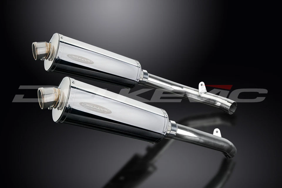 Kit silenciador escape acero inoxidable ovalado 14" deslizable Honda RVT1000R RC51 2002-2008 Foto 2 de 4