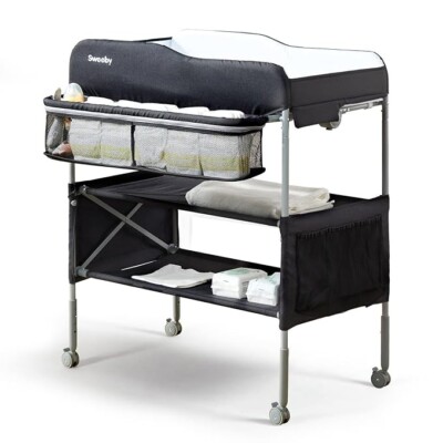 Sweeby Portable Baby Changing Table, Foldable Changing Table Dresser Changing...