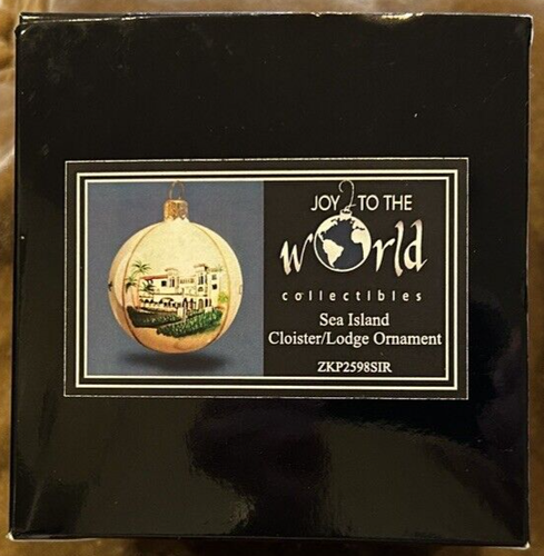Sea Island Kreuzgang / Lodge Ornament ~ Joy To The World Sammlerstück ~ mundgeblasenes Glas