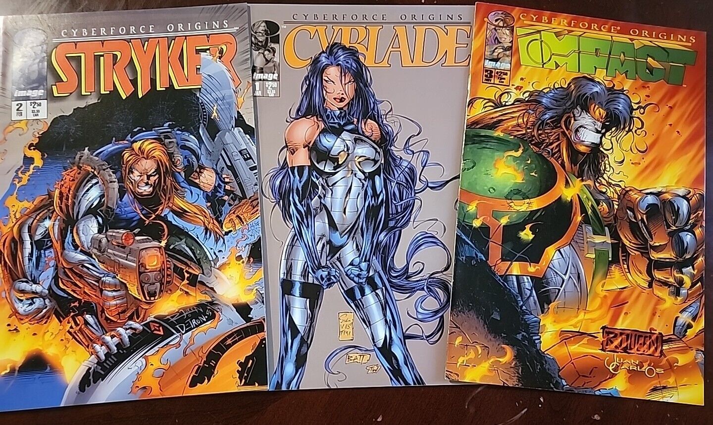 Cyberforce Origins #1,2,3 Cyblade, Stryker, And Impact