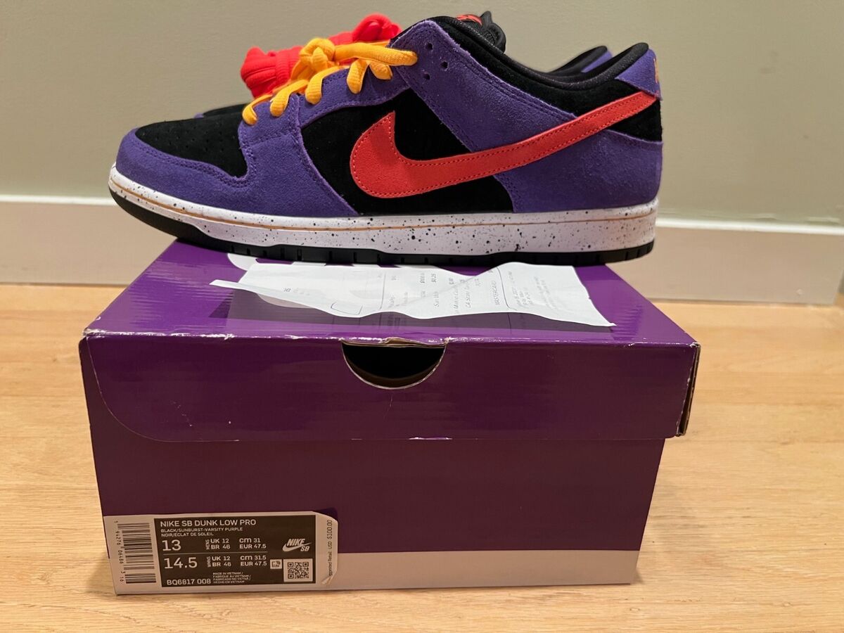 2021 Nike Dunk SB Low Pro ACG Terra Black Purple Orange size 2021 Nike Dunk SB Low Pro ACG Terra Black Purple Orange size