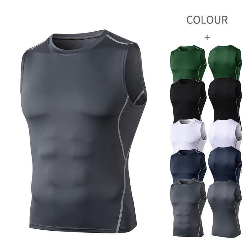 Men’s Quick-Dry Compression Vest for Running, Gym & Sports
