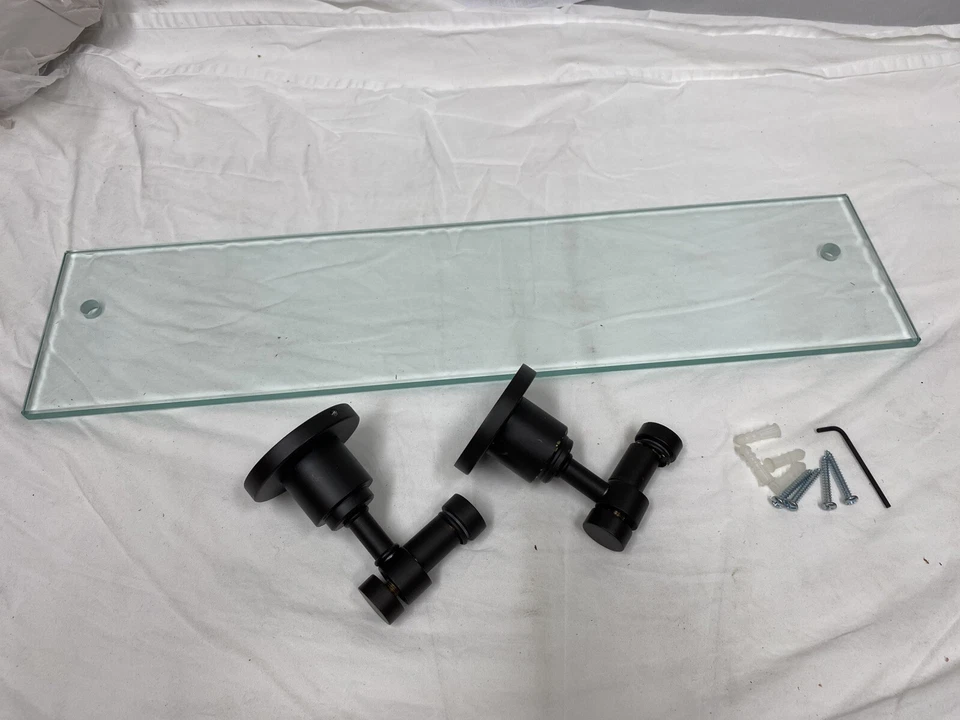 Стеклянная полка для туалетного столика Allied Brass WS-1/22-ORB Washington Square Collection 22 дюйма - Изображение 2 из 4