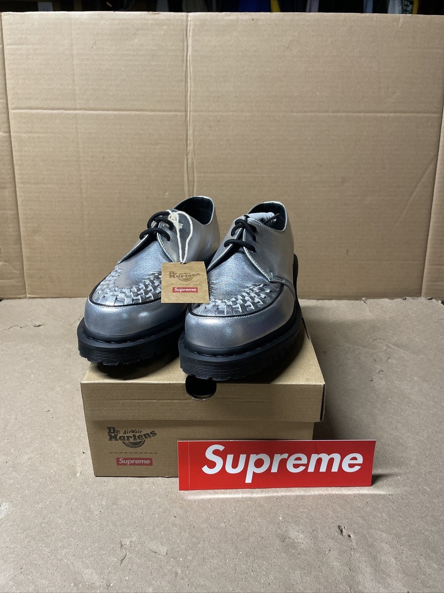Supreme Shoes Mens 11 Doc Martens Ramsey Creeper Silver FW23 Supreme Shoes Mens 11 Doc Martens Ramsey Creeper Silver FW23