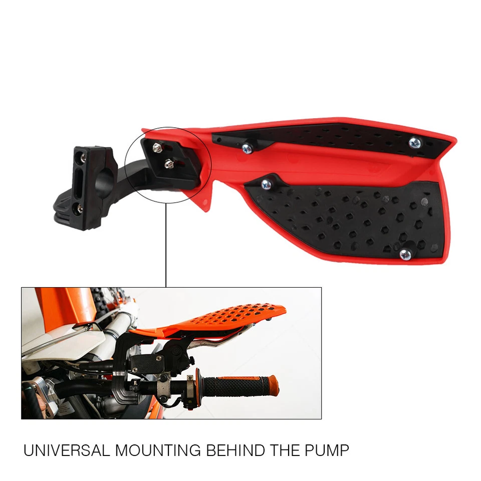 Protectores de manos de motocicleta ABS universales para manillar de 7/8"" moto MX ATV Enduro Foto 3 de 4