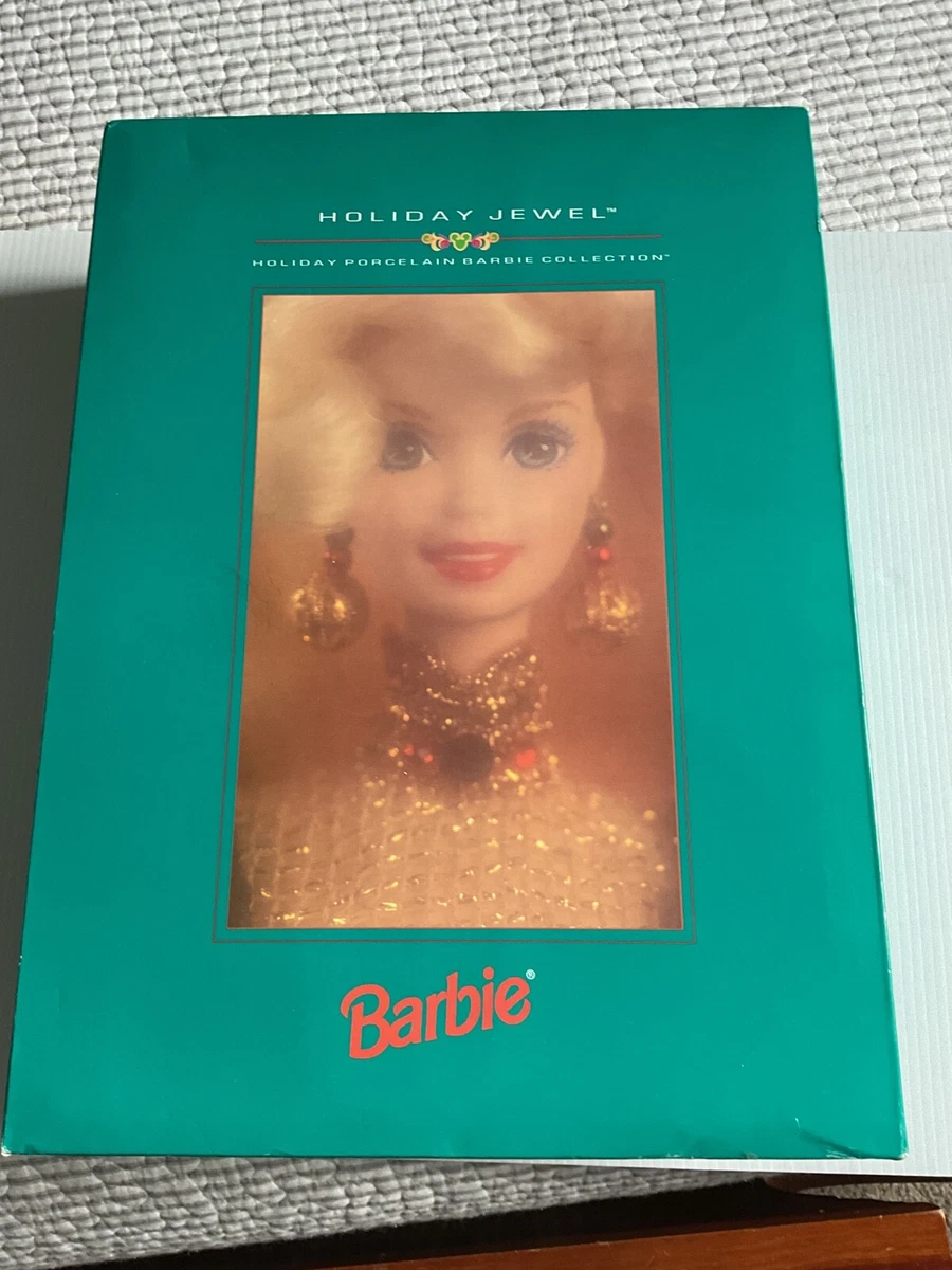 Holiday Barbie 1995 Year Manufactured Porcelain Barbie Dolls