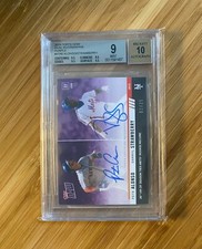 2019 Topps Now Dual Autograph Purple #2/25 Pete Alonso Darryl Strawberry Auto