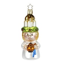 Inge Glas Child Santa Lucia 10008S018 German Glass Ornament NEW w/FREE Gift Box
