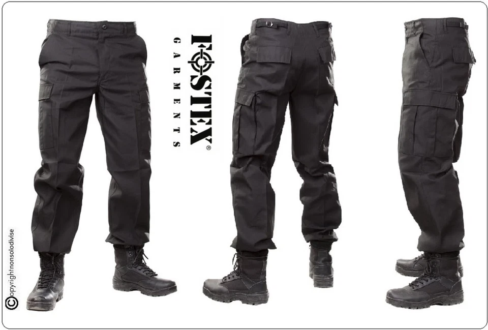 PANTALONI BLU NEVY M65 STYLE BDU MILITARY ARMY COMBAT CARGO TROUSERS PANTS  - Imagen 2 de 4