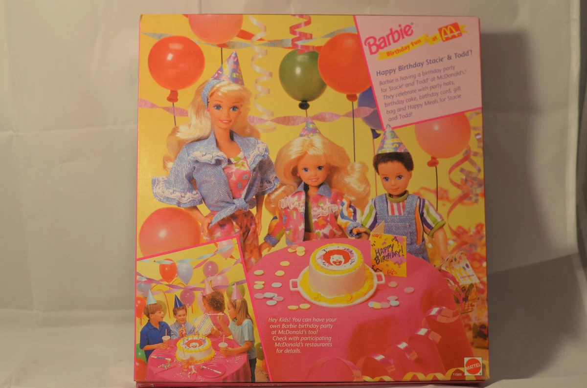 Barbie Birthday Fun at McDonalds A Party for Stacie Todd 11589
