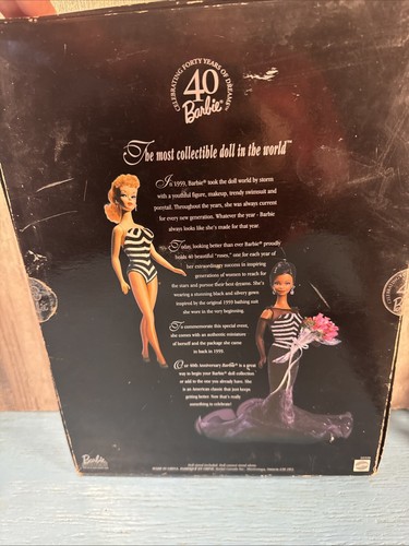 Vintage Barbie, 40th Anniversary, African American Beautiful Doll 1999 Mattel - Picture 4 of 4