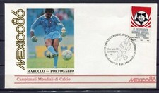 S13576) MEXIQUE 11.6.1986 FDC FIFA CM Football MAROC PORTUGAL