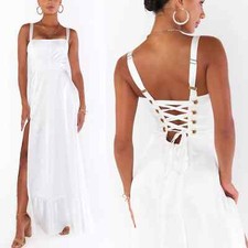 Show Me Your Mumu Clarissa Corset Dress in Ivory Luxe Satin size XXL NWOT