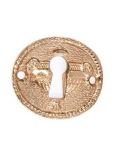 Urn Escutcheon Open Key Hole Door Accessory in Two Sizes