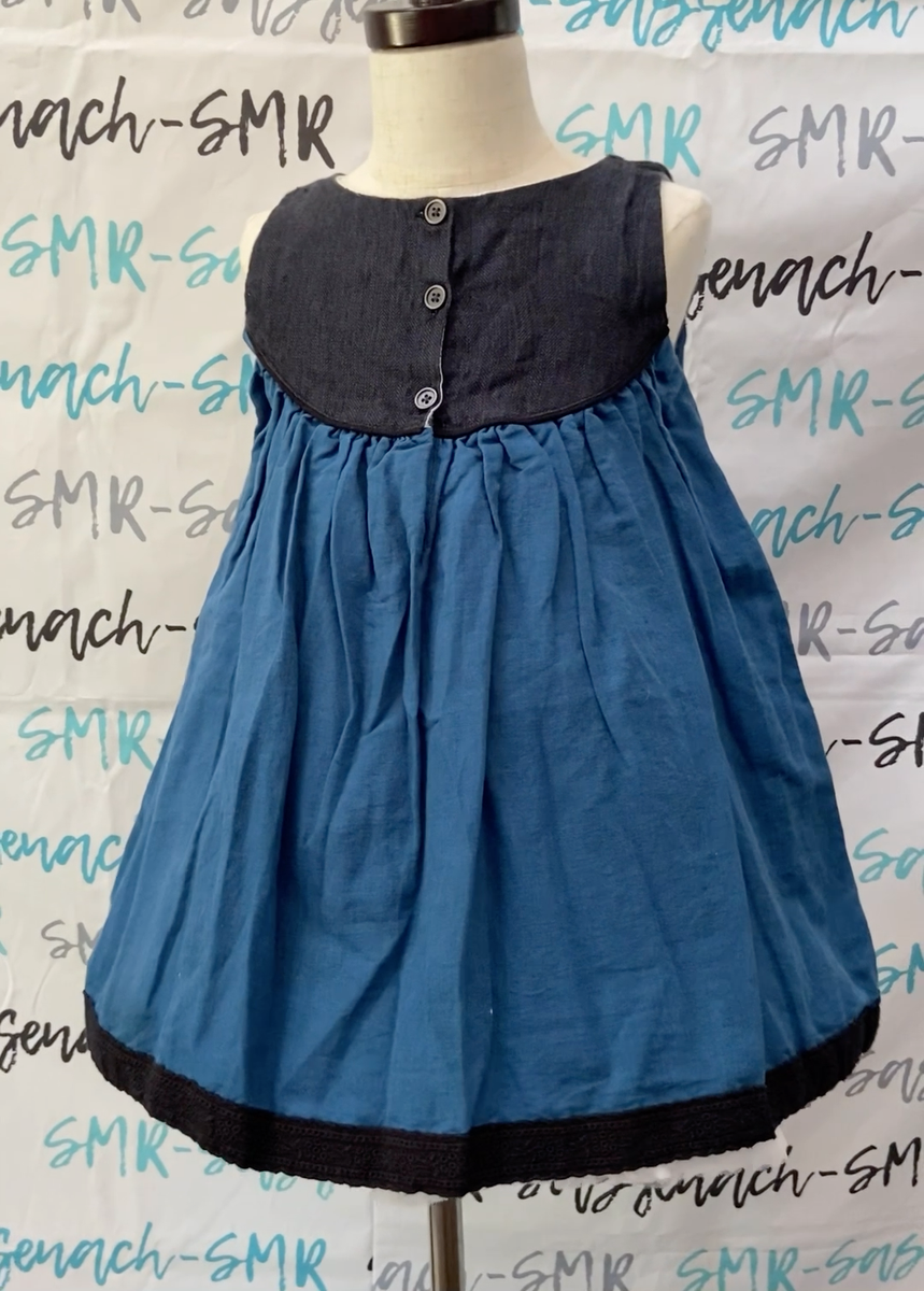 Girls WDW Well Dressed Wolf Black and Blue Sandy dress Size 5 GUC | eBay