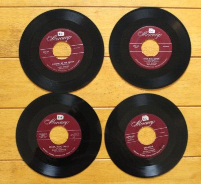 RALPH MARTIERE 45RPM 7'' JUKEBOX RECORD LOT OF 4 ONCE IN A WHILE / CRAZY VG++