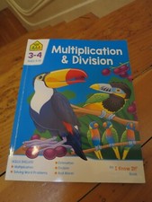 School Zone Multiplication & Division 3-4 (Ages 8-10) Book BRAND NEW