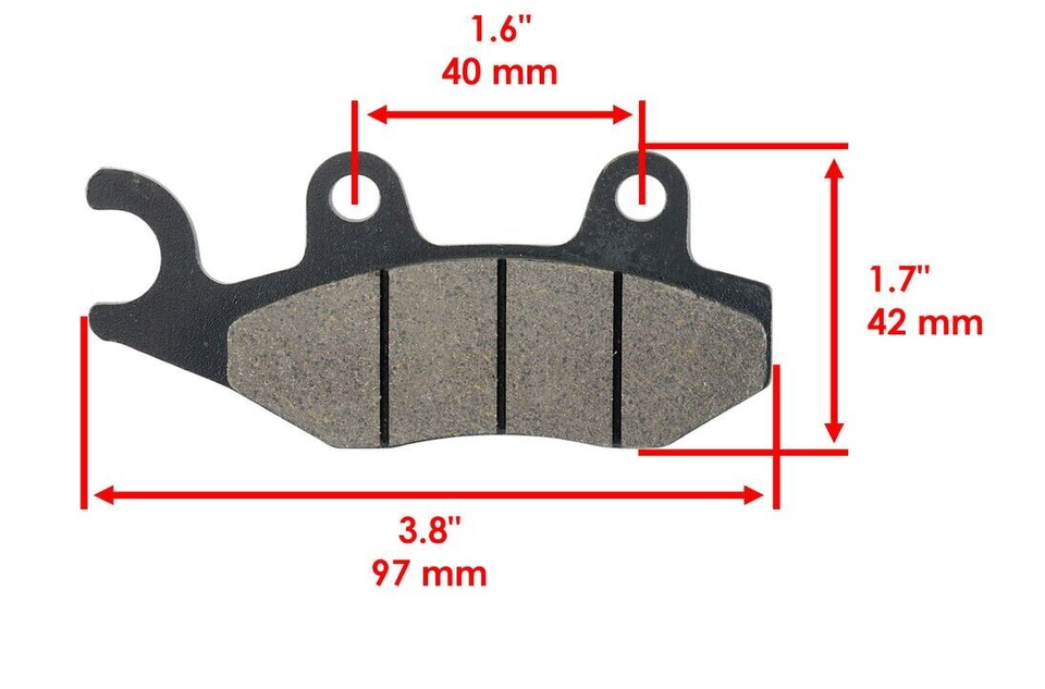 MC Front Rear Brake Pads For Yamaha Viking 700 YXM700 YXC 700