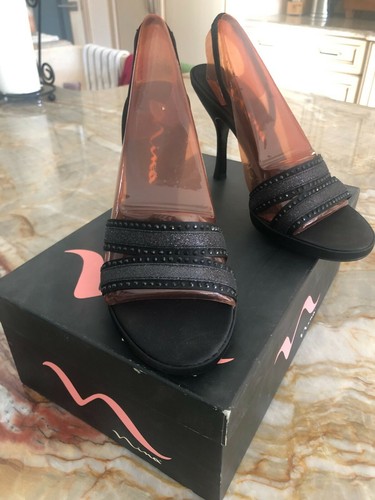 Nina Black Evening Shoes, black lust 