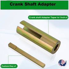 Crank Shaft Adapter - Taper to 1" Generator Pressure Washer Engine Bushing & Key