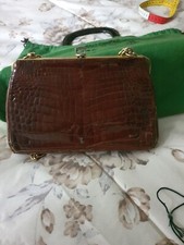 borsa da signora vero coccodrillo Vintage anni 50-60