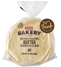 HEB Bakery Butter Flour Tortillas (5 pack) 20...