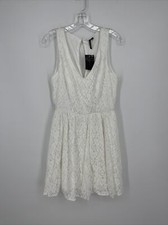 Heart Soul Lace White Fit & Flare Cutout Back Detail Dress Size XL *NWT*