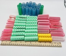 Mixed Lot Of VINTAGE SNAP ON HAIR ROLLERS/CURLERS and Bobby Pins