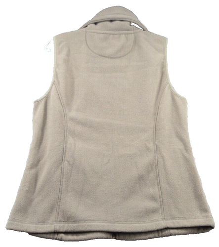 Chaleco de rendimiento Calvin Klein talla mediana para mujer gris cremallera completa cuello de tortuga acogedor - Imagen 2 de 8